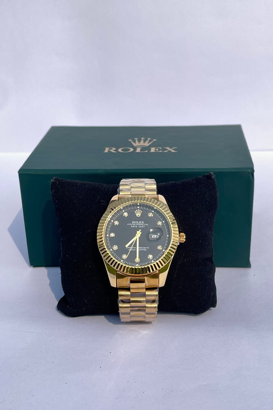 Rolex Gold with Diamond Accents